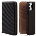 VISOUL iPhone12 ProMax 対応 ケース 手帳型 本革 レザー アイホン12プロマックス スマホケース 全面保護 マグネット式 多機能ポケット...