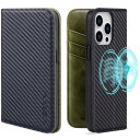 VISOUL iPhone15 Pro ケース 手帳型 本革 MagSafe対応 アイフォン15プロ手帳型ケース レザー カード収納 携帯ケース 柔軟なTPU素...