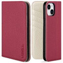 VISOUL iPhone14 Plus ケース 手帳型 本革 レザー アイフォン14 Plus 手帳型ケース カード収納 携帯ケース 全面保護 柔軟なTPU素...