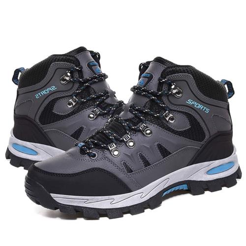 楽天FIDELA[RDGO] トレッキングシューズ メンズ レディース 登山靴 ハイキングシューズ アウトドアシューズ 防滑 ウォーキングシューズ 防水 大きいサイズ 幅広 スニーカー グレー-2 27.0 cm