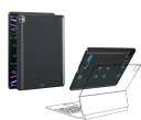 「PITAKA」2022/2021 iPad Pro 12.9インチ ケース New M1チップモデル適用 MagEZ Case2 バックカバー 磁気吸着 マジックキーボードに対応 超スリム 軽量 極薄 衝撃保護 アラミド繊維製 カーボン風 1500D ラプソディ(2)