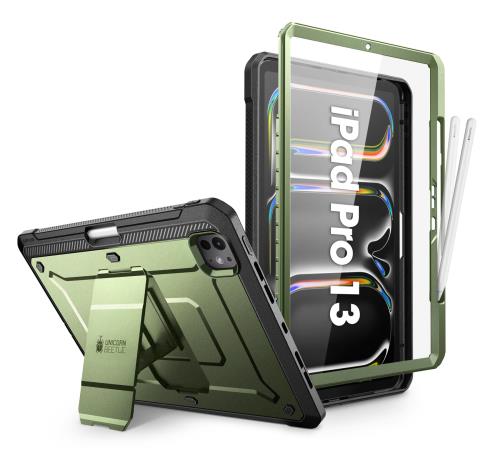 SUPCASE iPad Pro 13インチ 2024 第7世代 ケース 全面保護 Apple 鉛筆充電対応 Apple ペン収納 保護フ..