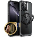 SUPCASE iPhone 16 Pro Max ケース 6.9インチ 2024 カメラコントロールボタン MagSefe対応 内蔵リング 横縦両立 超強磁力 黄変防止 耐衝撃 ストラップホール付き フィット感 薄型 ワイヤレス充電対応 透明 MagStandシリーズ