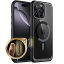 SUPCASE iPhone 16 Pro ケース 6.3インチ 2024 衝撃吸収 MagSafe対応 カメラコントロールボタン 黄変防止背面透明 保護 クリアカバースレ傷防止 滑り止め ストラップホール 衝撃吸収 薄型 密着 ワイヤレス充電対応 UBMagシリーズ ブラック