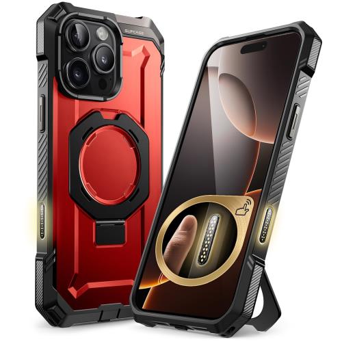 SUPCASE iPhone 16 Pro Max ケース 6.9インチ 2024 カメラコントロールボタン MagSefe対応 内蔵リング スタンド 横縦両立 超強磁力 耐衝撃 軍用規格保護 四角強化 滑り止め ワイヤレス充電対応 UBGripシリーズ