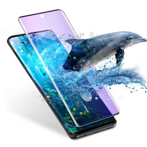 GalaxyS20Plus ガラスフィルム ブルーライト ギャラクシーS20Plus 保護フィルム S20Plus 強化ガラス S20プラス SC-52A 液晶保護フィルム SCG02 ガラス ギャラクシーS20プラス ふぃるむ 高硬度/貼り付け簡単/目の疲れ軽減/本体の湾曲する端まで貼れる/気泡ゼロブラック1枚セッ