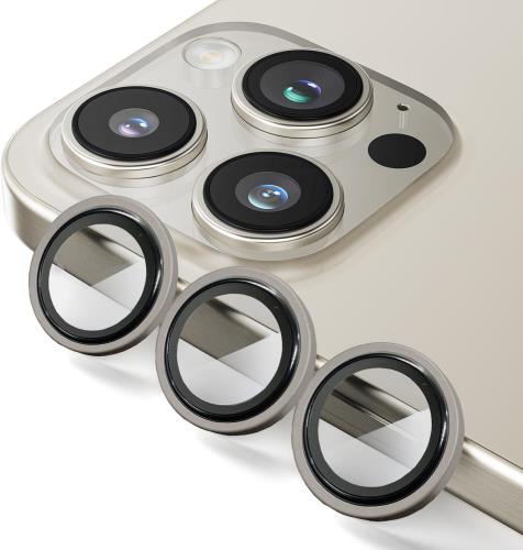 Rakuten - Apapeya iPhone 16 Pro/16 Pro Max用 カメラフィルム レンズ保護カバー 単一レンズフィルム 宇宙航空アルミ合金製 アイフォン16プロ/16 プロ マックス用 カメラ保護 露出オーバー防止 極薄 カメラレンズプロテクター
