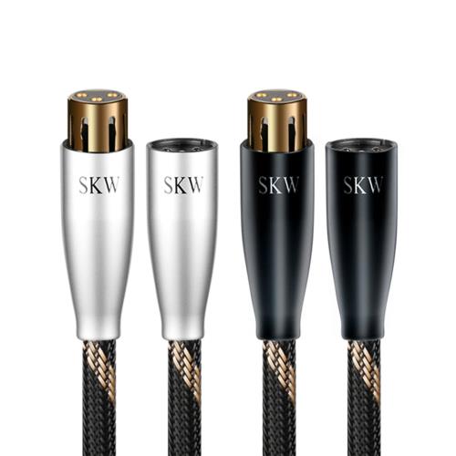 SKW XLR オーディオケーブル 1.5M [オス-メス] xlrケーブル/バランスケーブル/3ピンマイクロフォンケーブル AVアンプ/デコーダー/マイクなど適用/ 2本