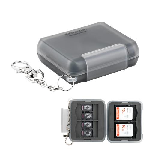 PROfezzion 4枚 SDカード ケース microsd ケース [ SDカード *4枚＋ マイクロsdカード *8枚] SDメモリ..