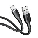 VOLTME USB Type C ケーブル 柔らかいシリコン製 絡まない 断線防止 タイプc ケーブル 急速充電 QuickCharge3.0対応 Xperia/Galaxy/LG/iPad Pro/MacBook その他 Android(アンドロイド) 等 USB-C機器対応 在宅勤務支援 USB-A USB-C (1m ブラック)