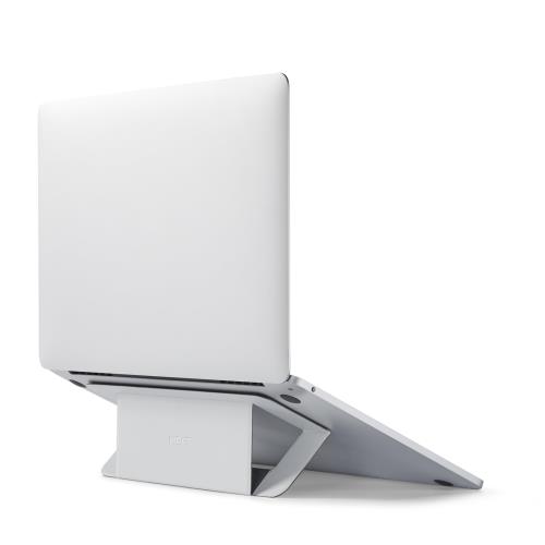 楽天FIDELAMOFT直営店ノートPCスタンド 中空デザイン 折りたたみ式 超薄型 二段階調整可能 16インチまで対応 コンパクト PC/MacBook/ラップトップ/iPadタブレットに対応 パソコンスタンド 「貼り付け」 AirFlow （ミスティグレー）