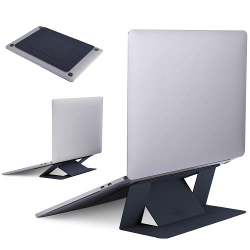 楽天FIDELAMOFT直営店ノートPC パソコンスタンド 超薄型 コンパクト PC/MacBook/ラップトップ/iPadタブレット に対応 スタンド 「貼り付け」（ディープブルー）