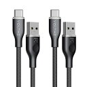 2本セットVOLTME USB Type C ケーブル 高耐久ナイロン USB-C 2.0 ケーブル Quick Charge 3.0/2.0対応 56Kレジス...