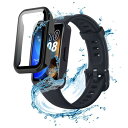 HUAWEI Band 10 / Band 9/ Band 8 用 カバー ケース アップルウォッチ保護カバー ガラスフィルム 一体型 防水 防塵 フィルム 保護フィルムHUKWIMO 3D全面保護 指紋防止 HD高透過率 傷に強い 気泡ゼロ 極薄 撥水撥油 反射低減 スクリーンプロテクター HUAWEI Band 10 対応 (ブ