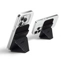 MOFT ホルダー Snap-On スマホスタンド マグネット iPhone 15/14/13/12 MagSafe対応 カーボンブ ウォレット式 カードケース...