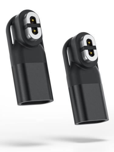 2個Shokz骨伝導イヤホン用セットLightning充電ケーブル変換アダプター（Shokz OpenRun、Aeropex、OpenRun Pro、OpenComm、OpenRun Mini対応）- iPhone充電ケーブルとの互換性あり