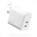 VOLTME 45W 充電器 USB-C 2ポート急速充電器 GaN III(窒化ガリウム)採用 超小型 折畳式プラグ Type-C PD3.0/PPS/QC3.0規格対応 PSE技術基準適合 タイプc 充電器 コンセント Galaxyシリーズ/iPhoneシリーズ/MacBook Pro/iPad Pro/Switch その他 各種機器対応 Revo 45 Duo ホワ