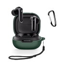 Anker Soundcore P40i 用 ケース 全面保護カバー シリコンケース カラビナ付き+ストラップ付きHUKWIMO カラビナ付き 耐衝撃 防水 防...