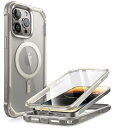 i-BLASON iPhone 15 Pro max 用 ケース マグネット搭載 背面透明 磁気ケース 2023 液晶保護フィルム付き 全面保護 MagSafe対応 米国軍事規格取得 360°保護 耐衝撃 防塵 衝撃吸収 耐久性 密着 ケーブル充電可能 背面クリア カバー AresMagシリーズ(2)