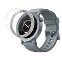 CMF BY NOTHING watch pro2 用 ケース保護カバーHUKWIMO 3D全面保護 指紋防止 傷に強い 気泡ゼロ 極薄 撥水撥油 反射低減 スクリーンプロテクター(シルバー)