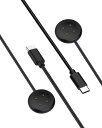 Google Pixel Watch 3/Watch 2 充電器 2枚セットスマートウォッチ ピクセルウォッチ充電器 磁気 USB-Cコネクタ Google Pixel Watch 3/Watch 2 対応 スマートウォッチ 携帯充電器 超高耐久 1m長さ 軽量 小さい 持ち運び便利 スマートウォッチアクセサリー2本 ブラック