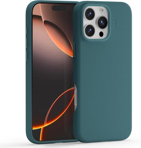 MOFT iPhone 16 シリーズ ケース MagSafe 対応 保護ケース MOVAS™ レザーケース 高耐久 MOFT スマホケース 強力磁力 軽量 ワイヤレス充電対応 側面開口設計 1.7m落下防止 色褪せにくい 高反発ボタン レンズ全面保護 (ジャングルグリーン, iPhone 16)