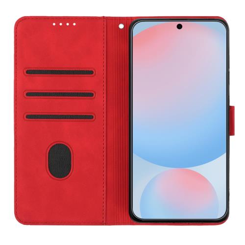 Gedurya Galaxy S24 FE ケース 手帳型 au SCG30 ケース 帽子 シェイプ ギャラクシーs24 fe ケース 手帳型 スタンド機能 Galaxy S24 FE 5G ケース SIMフリー 対応 マグネット式 Samsung Galaxy S24 FE スマホケース ギャラクシー s24 fe 携帯カバー 財布型 - レッド