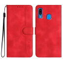 Gedurya Galaxy A30 ケース 手帳型 au SCV43 ケース 帽子 シェイプ ギャラクシーa30 ケース 手帳型 スタンド機能 Galaxy A30 カバー SIMフリー 対応 マグネット式 Samsung Galaxy A30 スマホケース ギャラクシー a30 携帯カバー 財布型 - レッド