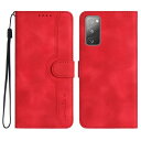 Gedurya Galaxy S20 FE 5G ケース 手帳型 S20 FE ケース 帽子 シェイプ Galaxy S20 FE ケース スタンド機能 ギャラクシー s20 fe ケース マグネット式 Samsung Galaxy S20 FE スマホケース 携帯カバー 財布型 - レッド