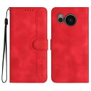 Gedurya AQUOS sense7 Plus ケース 手帳型 アクオスセンス7プラス ケース A208SH ケース 手帳型 帽子 シェイプ AQUOS sense7 Plus A208SH ケース スタンド機能 マグネット式 Aquos sense7 Plus スマホケース 携帯カバー 財布型 - レッド