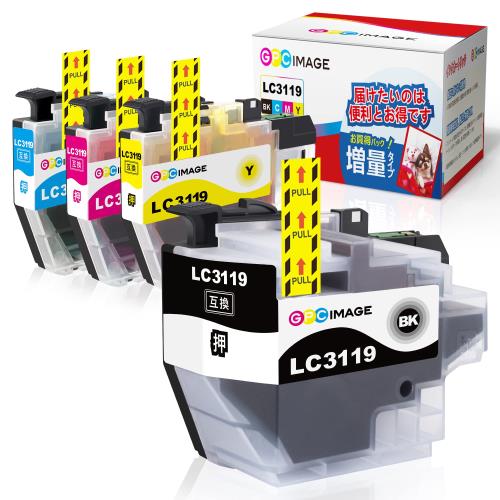 GPC Image LC3119 LC3119-4PK 互換インク LC3117 大容量タイプ 4色セット ブラザー 用 インク LC3119 LC3117 B...