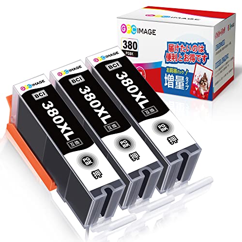 GPC Image BCI-380XLPGBK ߴ󥯥ȥå 3ܥå ̥ Υ(Canon)б 󥯥ȥå 380 BCI...