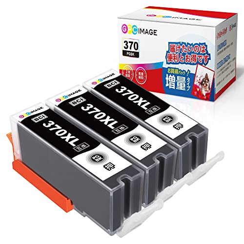 GPC Image BCI-370XL PGBK ߴ󥯥ȥå 3ܥå ̥ Υ(Canon)б 󥯥ȥå 370 BC...