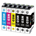 最新ICGPC Image MED-4CL エプソン 用 インク メダマヤキ epson 対応 MED 4色+黒2本 合計6本セット Epson 用 EW-056A EW-456A インク 大容量 プリンター 新包装