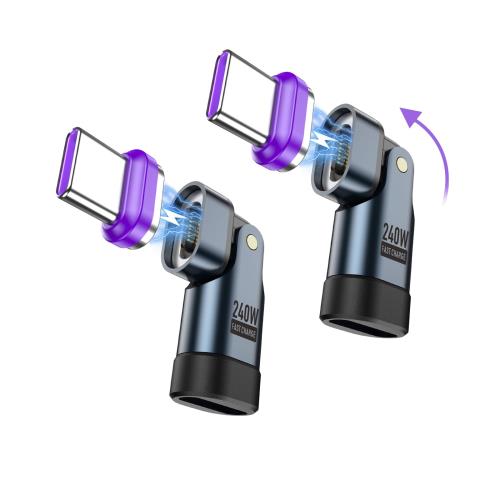 PD240Wб ޥͥå USB-C Ѵץ 16Pin L 180ž Type-C Ѵץ 5AĶ® ǡž Book/P...