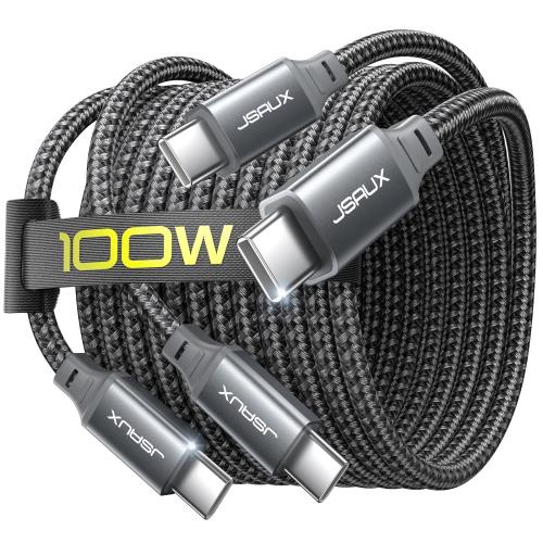 楽天FIDELAJSAUX USB Type C ケーブル 2M 超高耐久ナイロン編みUSB type c 3.1A高速充電 480Mb/s高速データ転送 QuickCharge3.0対応 SamsungGalaxy 24 S23 S22 Note 10 9 8、 Sony Xperia、Huawei P30/P20、Google Pixel、LG、PS5コントローラーなど対応 （グレー）