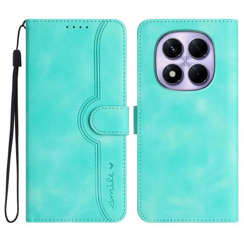 Gedurya Xiaomi Redmi Note 14 Pro 5G ケース 手帳型 帽子 シェイプ レドミ ノート14プロ 5G ケース 手帳型 スタンド機能 Redmi Note14 Pro 5G カバー SIMフリー 対応 マグネット式 Redmi Note 14 Pro 5G スマホケース 携帯カバー 財布型 - グリーン(2)