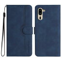 Gedurya シンプルスマホ5 ケース 手帳型 A001SH ケース 帽子 シェイプ シャープ ソフトバンク SoftBank Simple Sumaho 5 ケース 手帳型 スタンド機能 シンプルスマホ5 ケース マグネット式 シンプルスマホ5 A001SH スマホケース 携帯カバー 財布型 - ブルー