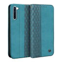 OPPO Reno3 A ケース 手帳型 CPH2013 ケース ひし形柄 Gedurya オッポリノ3a ケース 手帳型 マグネット式 スタンド機能 A002OP 携帯カバー カード収納 財布型 OPPO Reno3 A スマホケース 軽量 薄型 OPPO Reno 3A ケースカバー 全面保護 耐衝撃 6.44インチ対応 - グリーン