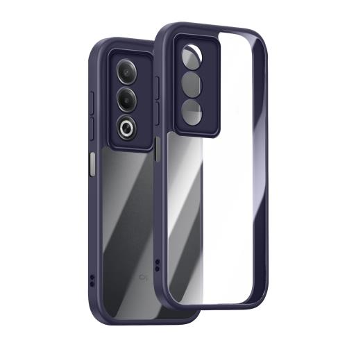 [SinRenn] OPPO A3 5G ケース クリア 360°全面保護 薄型 レンズ保護 スマホケース 耐久性 透明PC背面+ソリッドカラー TPUフレーム 耐衝撃 携帯カバー 黄変防止 擦り・