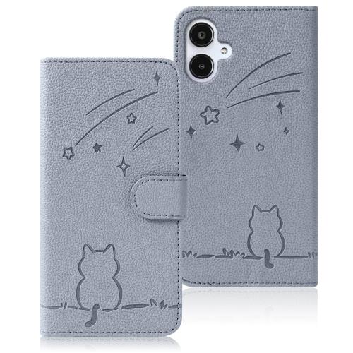 Rosbtib Galaxy A25 5G ケース 手帳型 日本版 docomo SC-53F ケース 流れ星子猫 ギャラクシーA25 ケース 手帳型 可愛い 猫柄 GalaxyA25 ケース 財布型 耐衝撃 携帯カバー カード収納 au SIMフリー対応 Samsung Galaxy A25 スマホケース オシャレ 耐久性 軽量 ギャラクシーA25