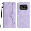 Gedurya AQUOS R6 ケース 手帳型 Aquos SH-51B ケース SIMフリー 帽子 シェイプ アクオス R6 ケース 手帳型 スタンド機能 docomo SoftBank SH-M22 A101SH ケース マグネット式 AQUOS R6 スマホケース 携帯カバー 財布型 - パープル