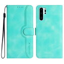 Gedurya HUAWEI P30 Pro ケース 手帳型 HW-02L ケース 帽子 シェイプ Huawei P30 Pro ケース 手帳型 スタンド機能 マグネット式 ファーウェイ p30 pro スマホケース 携帯カバー 財布型 - グリーン