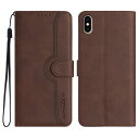 Gedurya iPhone XS Max ケース 手帳型 アイフォンXS Max ケース 帽子 シェイプ アイフォンxsマックス ケース 手帳型 iphonexsmax ケース スタンド機能 iPhone ケース XS Max マグネット式 iPhone XS Max スマホケース 携帯カバー 財布型 - ブラウン