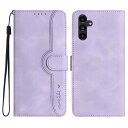 Gedurya Galaxy A54 5G ケース 手帳型 SC-53D ケース 帽子 シェイプ SCG21 ケース スタンド機能 ギャラクシー a54 5g ケース マグネット式 Samsung Galaxy A54 5G スマホケース 携帯カバー 財布型 - パープル