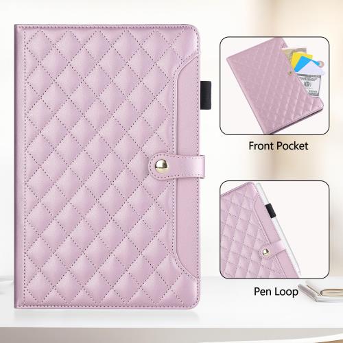 Rosbtib Xiaomi Pad 6S Pro ケース Xiaomi Pad 6S Pro 12.4 インチ ケース おしゃれ キルト 刺繍 タブレットケース シャオミ Pad 6S Pro 12.4インチ ケース 手帳型 軽量 カード収納 ペン収納 スタンド機能 Xiaomi Pad 6S Pro カバー 耐衝撃 傷つけ防止 シャオミパッド6S プロ