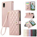 Rosbtib AQUOS wish3 ケース 手帳型 アクオスwish3ケース 財布型 カバー docomo SH-53D ケース ファスナー型 小銭入れ SH-M25 A302SH ケース SIMフリー 対応 携帯カバー カード収納 アクオス ウッシュ3 スマホケース 刺繍 肌触り良い ストラップ付き 高級PUレザー マグネット