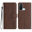 Gedurya OPPO Reno5 A ケース 手帳型 オッポリノ5a ケース 帽子 シェイプ CPH2199 ケース A101OP 手帳型 スタンド機能 オツポreno 5a ケース マグネット式 Reno5 A スマホケース 携帯カバー 財布型 - ブラウン