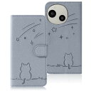 Rosbtib AQUOS R9 ケース 手帳型 docomo SH-51E ケース 流れ星子猫 SoftBank アクオス R9 ケース 手帳型 可愛い 猫柄 SH-M28 ケース シャープ アクオスR9 ケース 財布