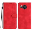 Gedurya AQUOS sense7 ケース 手帳型 アクオス sense7 ケース SH-53C SHG10 ケース 手帳型 帽子 シェイプ AQUOS sense7 SH-M24 ケース スタンド機能 マグネット式 Aquos sense7 スマホケース 携帯カバー 財布型 - レッド